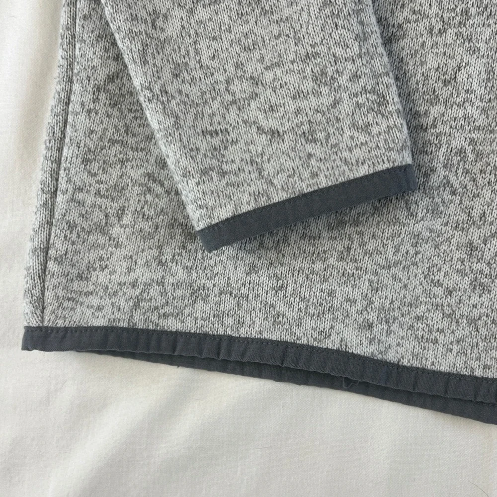 Old Navy Boys‎ Fleece Pullover Sweatshirt Gray Size L 10 12 Snap Neck Stretch